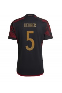 Tyskland Thilo Kehrer #5 Fotballdrakt Borte Klær VM 2022 Korte ermer